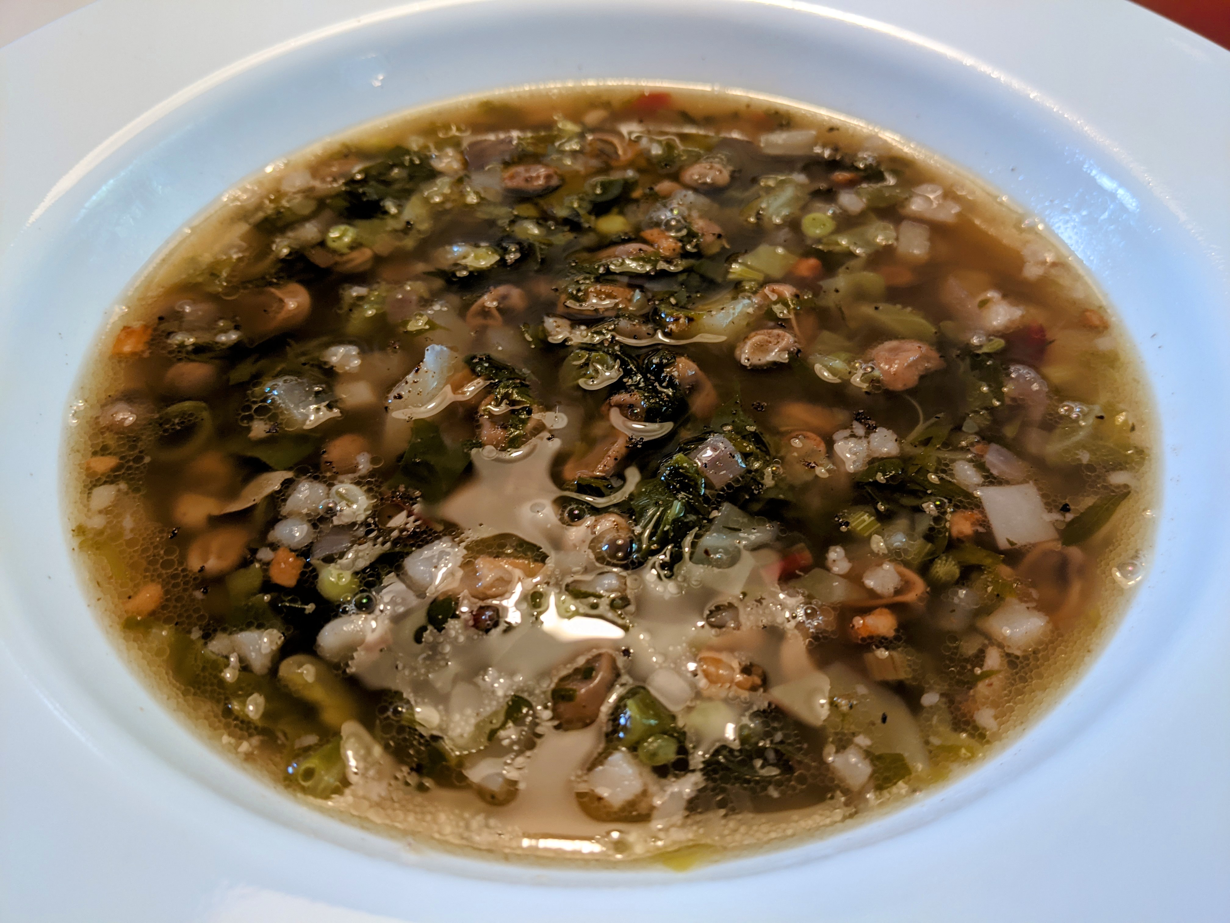 Soupe aux gourganes très nourrisante